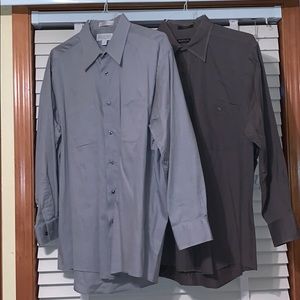 Men’s button down long sleeve shirts Neck 17 32/33